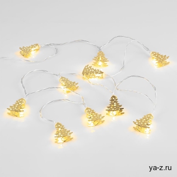 Светодиодная гирлянда Golden Lights, золотистая