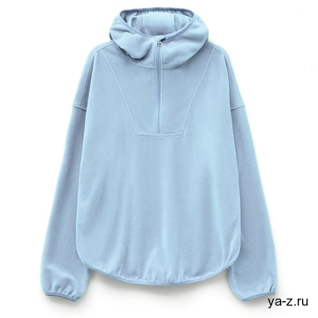 Анорак флисовый унисекс Fliska, голубой, размер XL/XXL