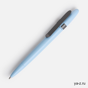Ручка шариковая Prodir DS5 TSM Metal Clip, голубая с серым
