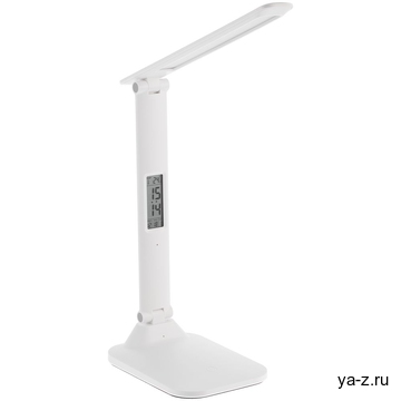 Настольная лампа с часами и календарем Office Torch ver.2, белая