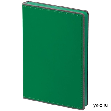 Ежедневник Frame, недатированный, зеленый с серым