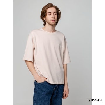 Футболка унисекс оверсайз Street Vibes, бежевая, размер XS/S