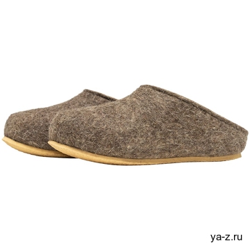 Домашние валенки Step, серо-коричневые (натуральные), размер 35