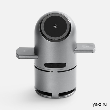 Bluetooth-колонка с беспроводной зарядкой Droid, серая