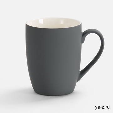Кружка Good Morning с покрытием софт-тач, ver.2, серая