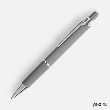 Ручка шариковая Chromos Soft Touch, серая