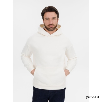 Худи оверсайз унисекс Snuggie, молочно-белое, размер XS/S