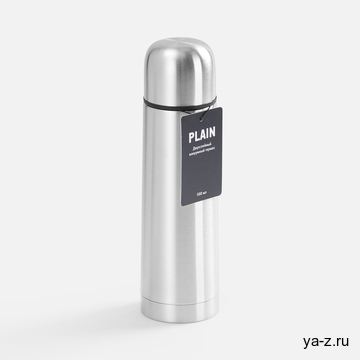 Термос Plain 500, ver.2, серебристый