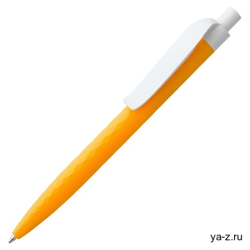Ручка шариковая Prodir QS01 PMP-P, оранжевая с белым