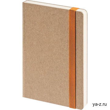 Ежедневник Eco Write Mini, недатированный, с оранжевой резинкой