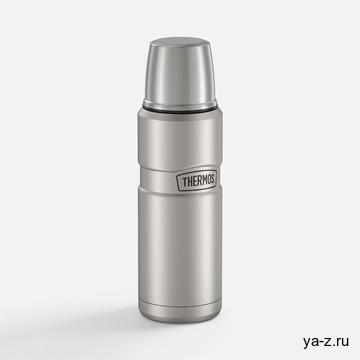 Термос King 470, серебристый (стальной)