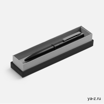 Ручка шариковая Inkolor в футляре, черная с серым