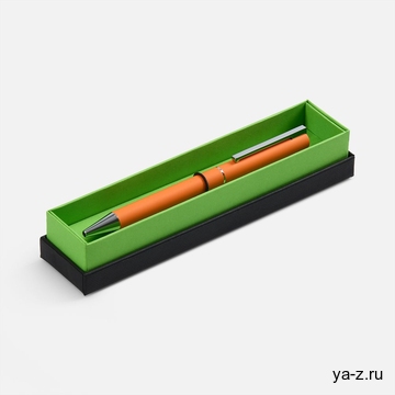 Ручка шариковая Blade Soft Touch в футляре, оранжевая