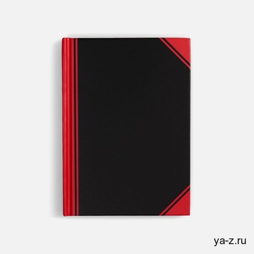 Блокнот Accenti Mini, черный с красным