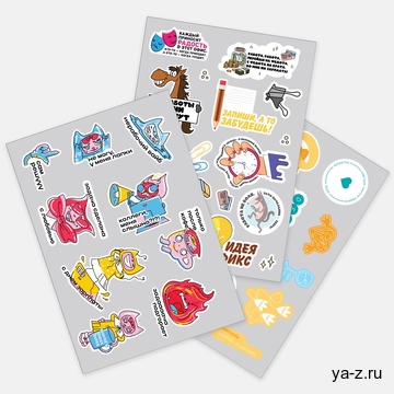 Наклейки ПВХ Sticker Pack на заказ, S