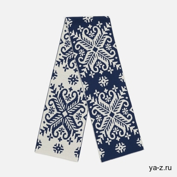 Шарф Wintertude L, синий с белым