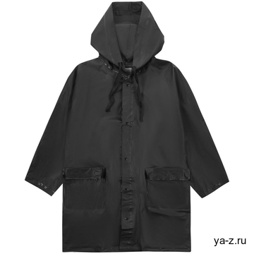 Дождевик детский RainDrop Kids, черный, 8 лет (рост 118-128)