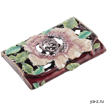 Визитница Enamel, розовая