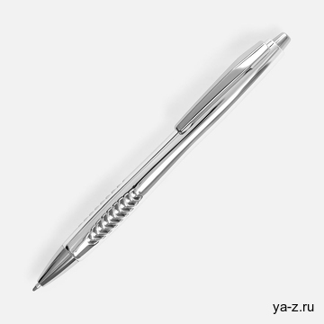Ручка шариковая Barracuda, серебристая