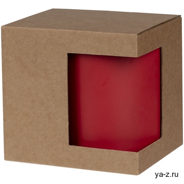 Коробка для кружки с окном Cupcase, крафт