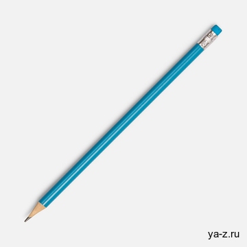 Карандаш простой Hand Friend с ластиком, голубой