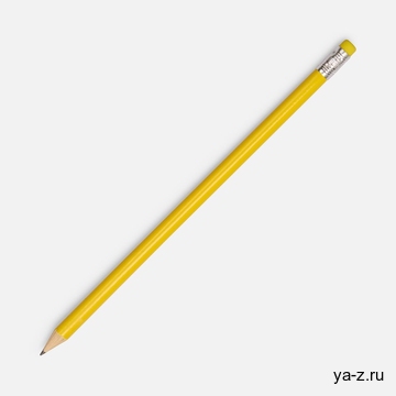 Карандаш простой Hand Friend с ластиком, желтый