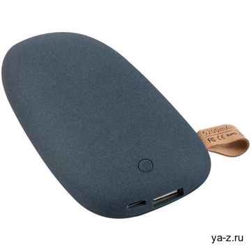 Внешний аккумулятор Pebble 5200, серо-синий