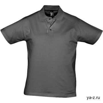 Рубашка поло мужская Prescott men 170 темно-серая, размер S