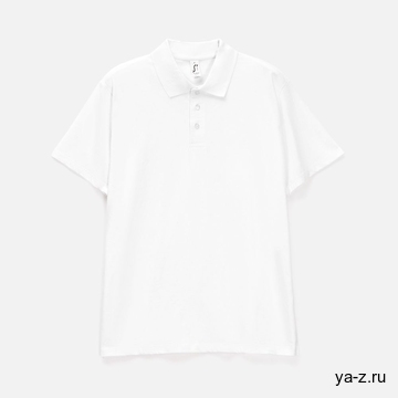 Рубашка поло мужская Prescott men 170 белая, размер S