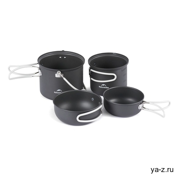 Набор посуды Naturehike NH18T018-G, серый
