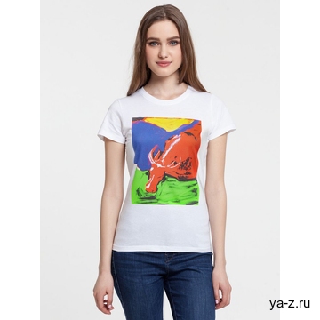 Футболка женская Toro, белая, размер S