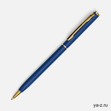 Ручка шариковая Hotel Gold, ver.2, матовая синяя