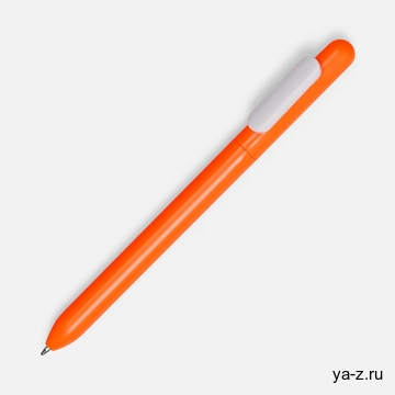 Ручка шариковая Swiper, оранжевая с белым