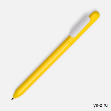 Ручка шариковая Swiper, желтая с белым