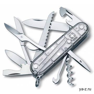 Офицерский нож Huntsman 91, прозрачный серебристый