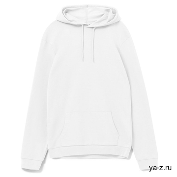 Толстовка с капюшоном унисекс Hoodie, белая, размер S