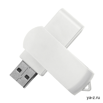 USB flash-карта SWING (8Гб), белый, 6,0х1,8х1,1 см, пластик