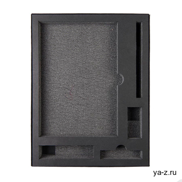 Коробка "Tower", сливбокс, размер 20*29*4.5 см, картон черный,300 гр. ложемент изолон