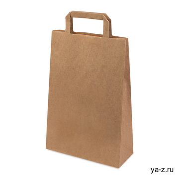Пакет бумажный QUADRATA S, крафт, плотность 80 г/м2, 33 х 22 х 9 cм