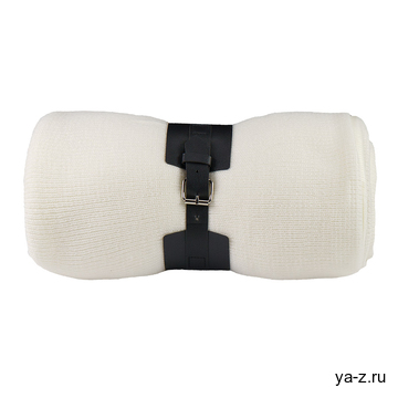 Плед "Belt"; белый; 130 х 180 см; 100% акрил, с поясом