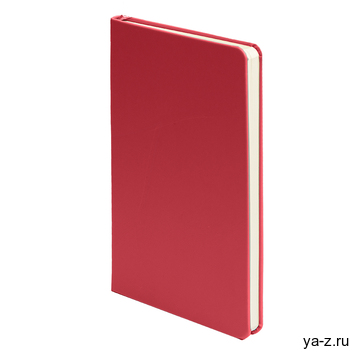 Ежедневник недатированный SIMPLY FIRM, А5, красный, кремовый блок, в линейку