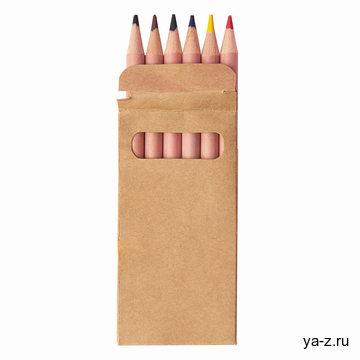 Цветные карандаши мини TINY,6 цветов