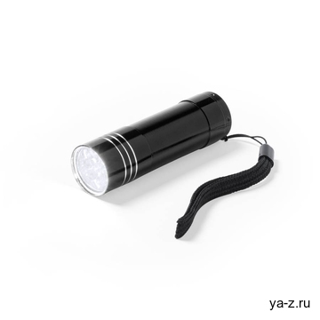 CONNY Фонарь карманный, 9 LED, черный, алюминий