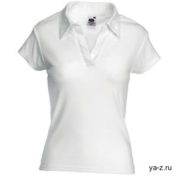 Поло женское "Lady-Fit Rib Polo"