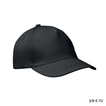 5 panel baseball cap черный
