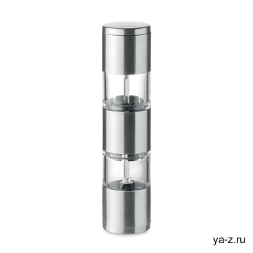 Мельница 2 в 1 тускло-серебряный