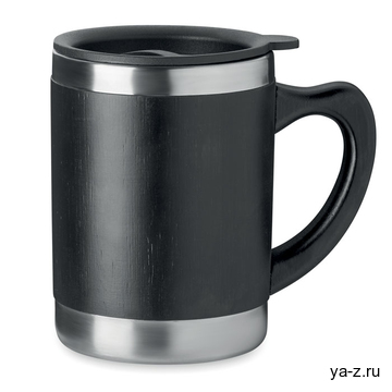 Термостакан из бамбука 300ml черный