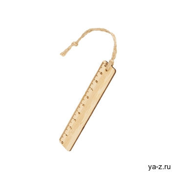 Закладка с линейкой из бамбука «Bookmark»