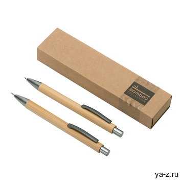 Подарочный набор «Tender bamboo» с шариковой ручкой и механическим карандашом из бамбука
