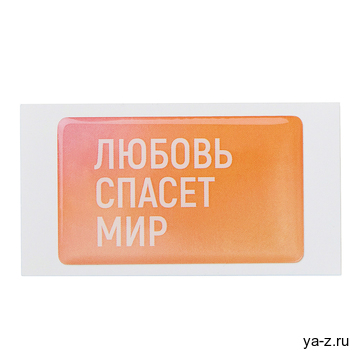 Объемный стикер из эпоксидной смолы